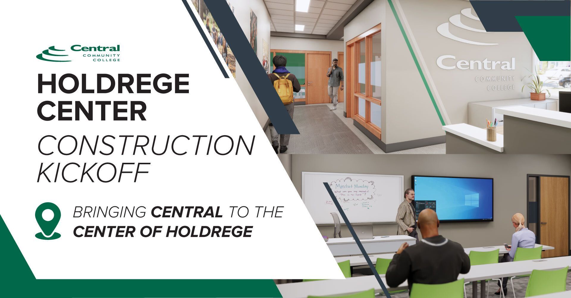 CCC Holdrege Center Construction Kickoff, Bringing central to the center of Holdrege
