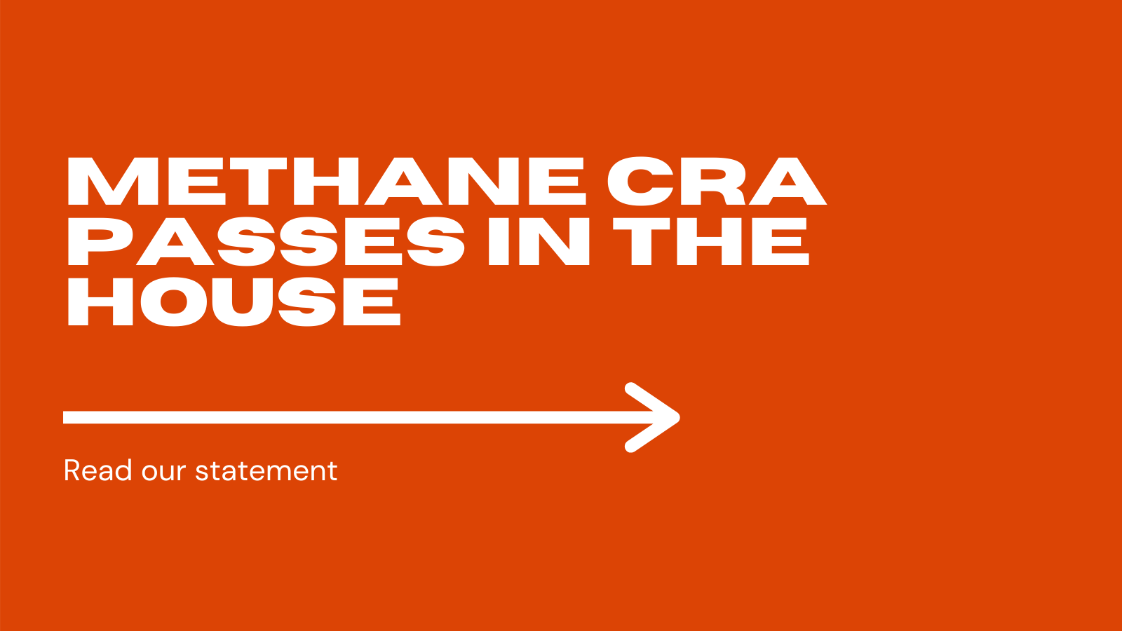 YECA Applauds the Passage of the Methane Congressional Review Act