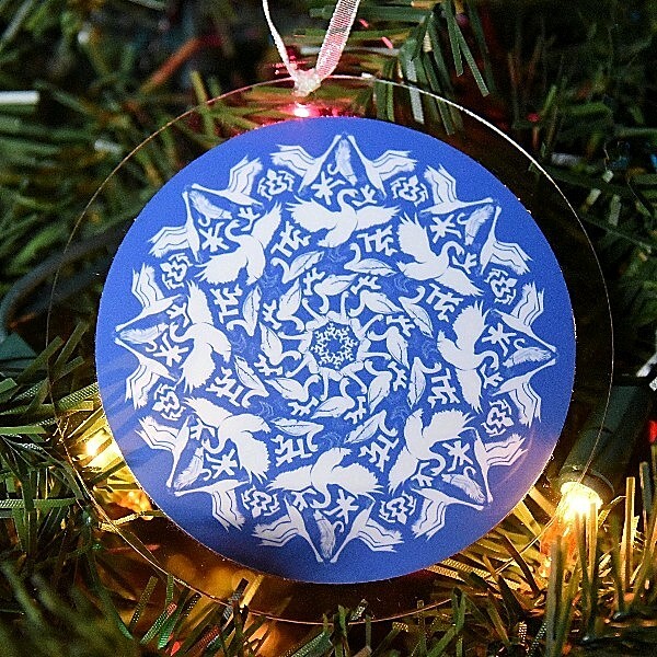 Ornament: Blue Swanflake