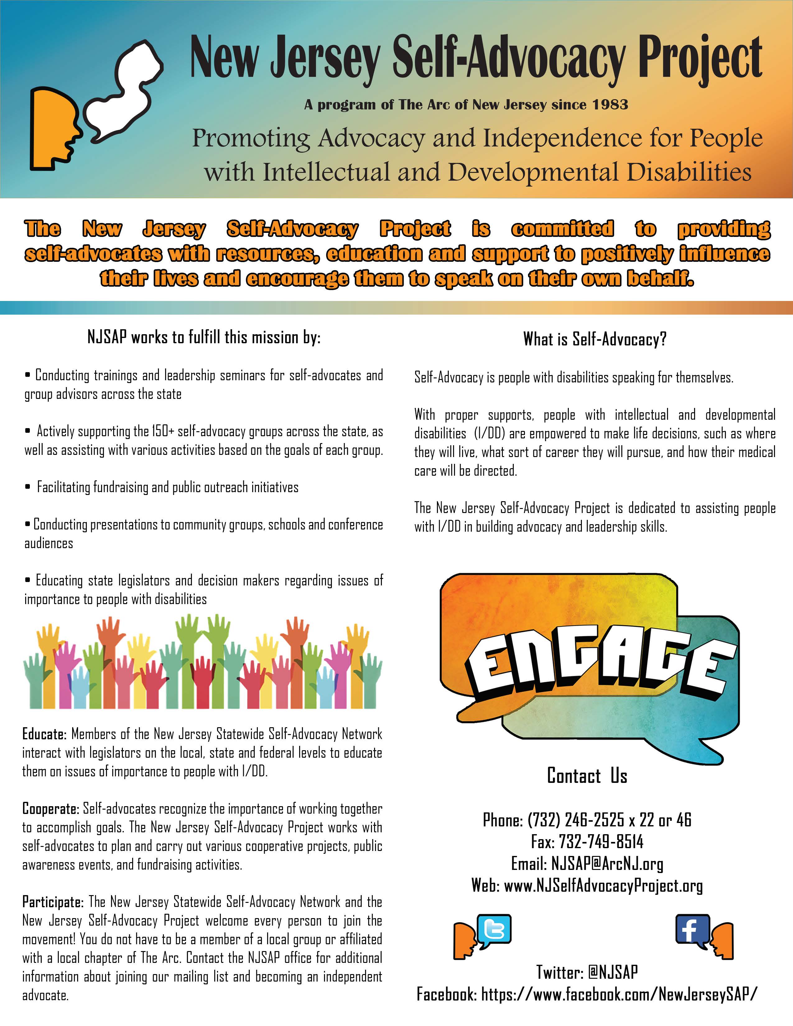 The Arc of New Jersey Programs The New Jersey SelfAdvocacy Project The Arc of New Jersey Programs The New Jersey SelfAdvocacy Project