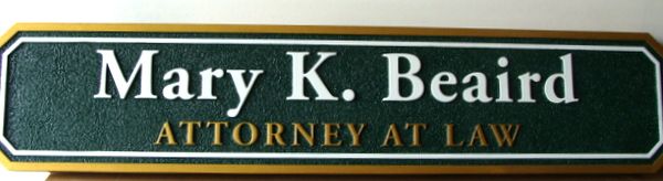 A10222 - Sandblasted HDU Attorney-at-Law Door or Wall Sign