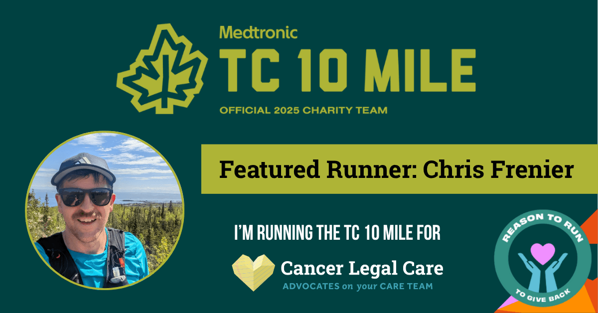 Team Cancer Legal Care Featured Runner: Chris Frenier