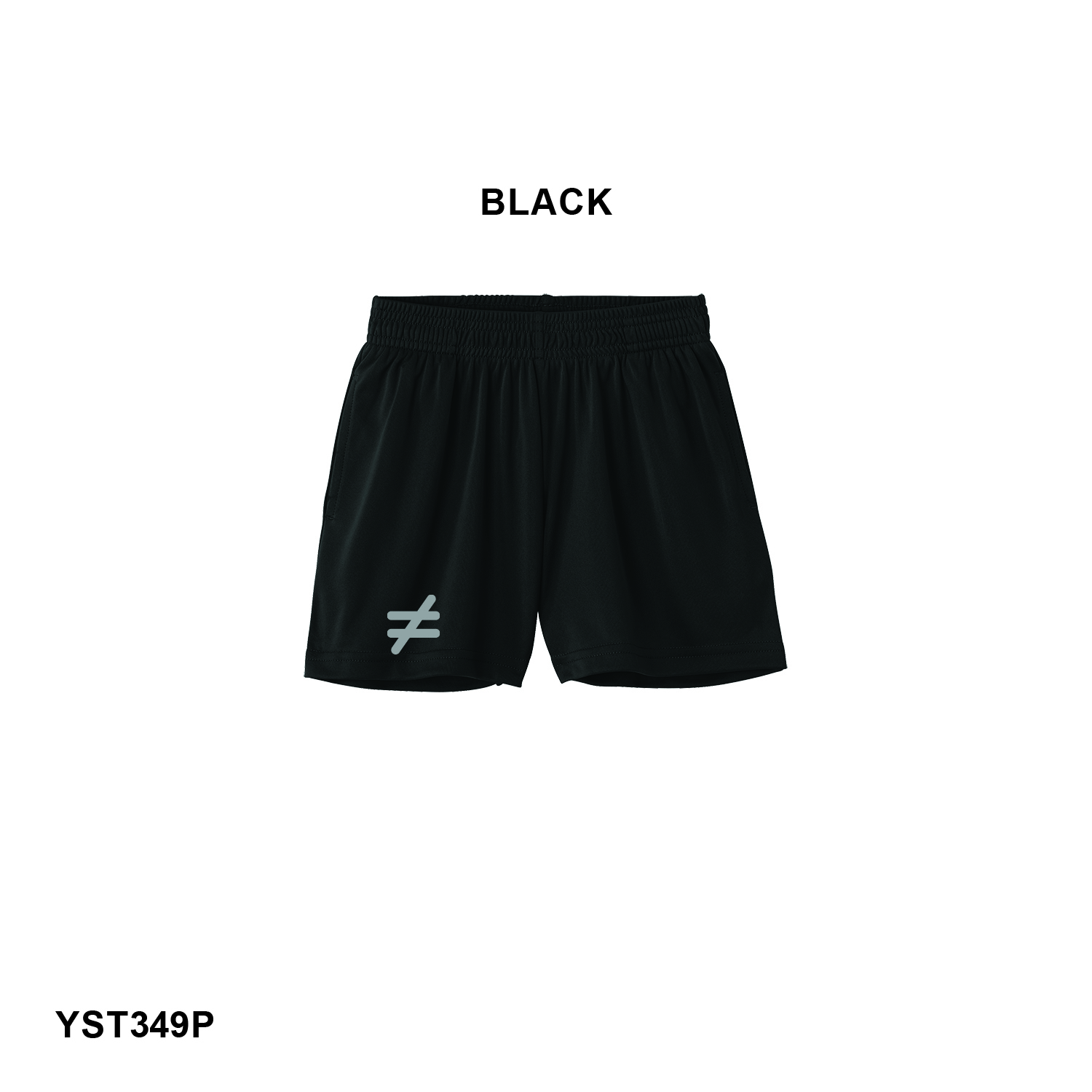 NOT EQUAL LOGO - Sport-Tek® Youth PosiCharge® Competitor™ 5” Pocketed Short