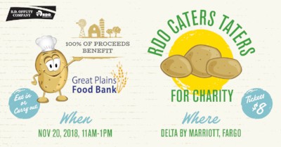 Great Plains Food Bank Named Benefiting Charity of RDO Caters Taters 2018