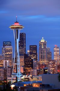 Nighttime Seattle Skyline