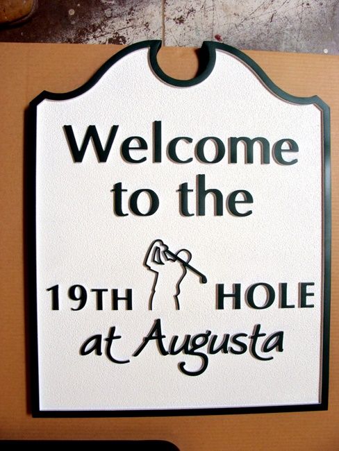 E14630 - Nineteenth Hole Golf Sign at Augusta National Golf Club