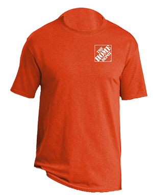 apparel unisex t-shirt home depot orange