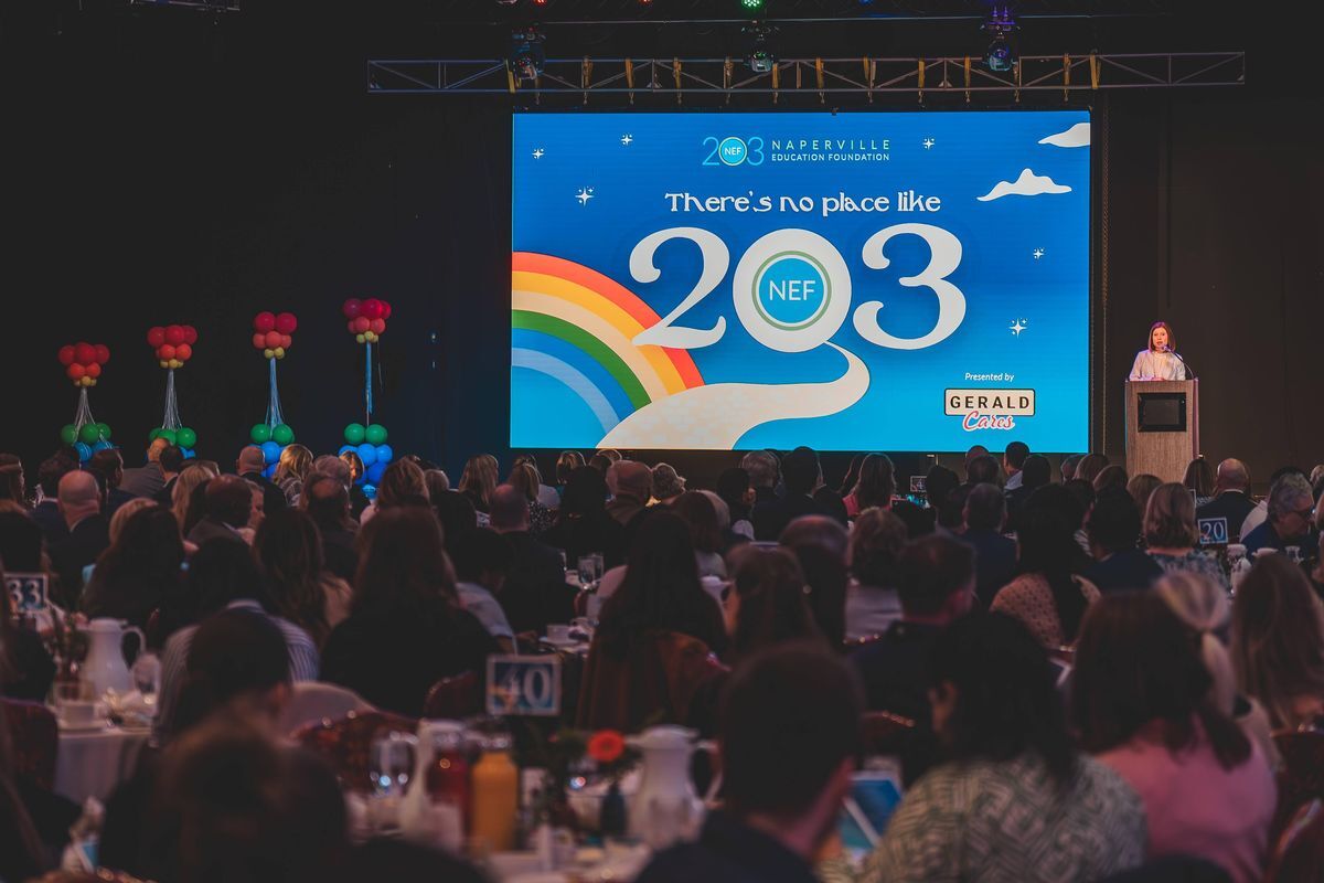 Image of presentation at NEF breakfast 2025