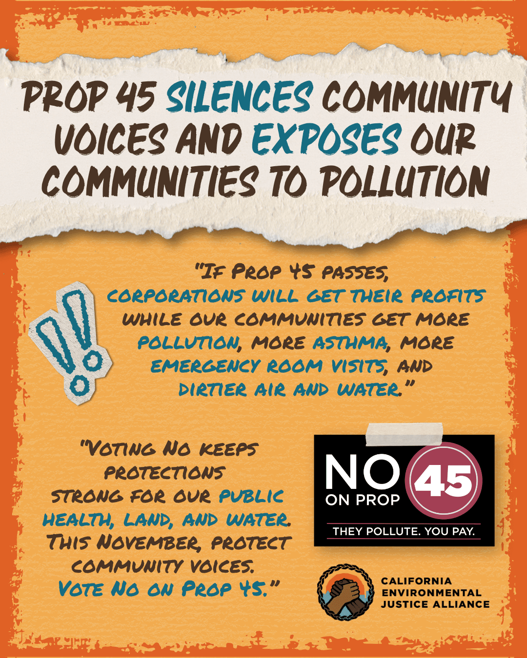 Prop 45 Silences Community Voices and Exposes Our Communities to Pollution