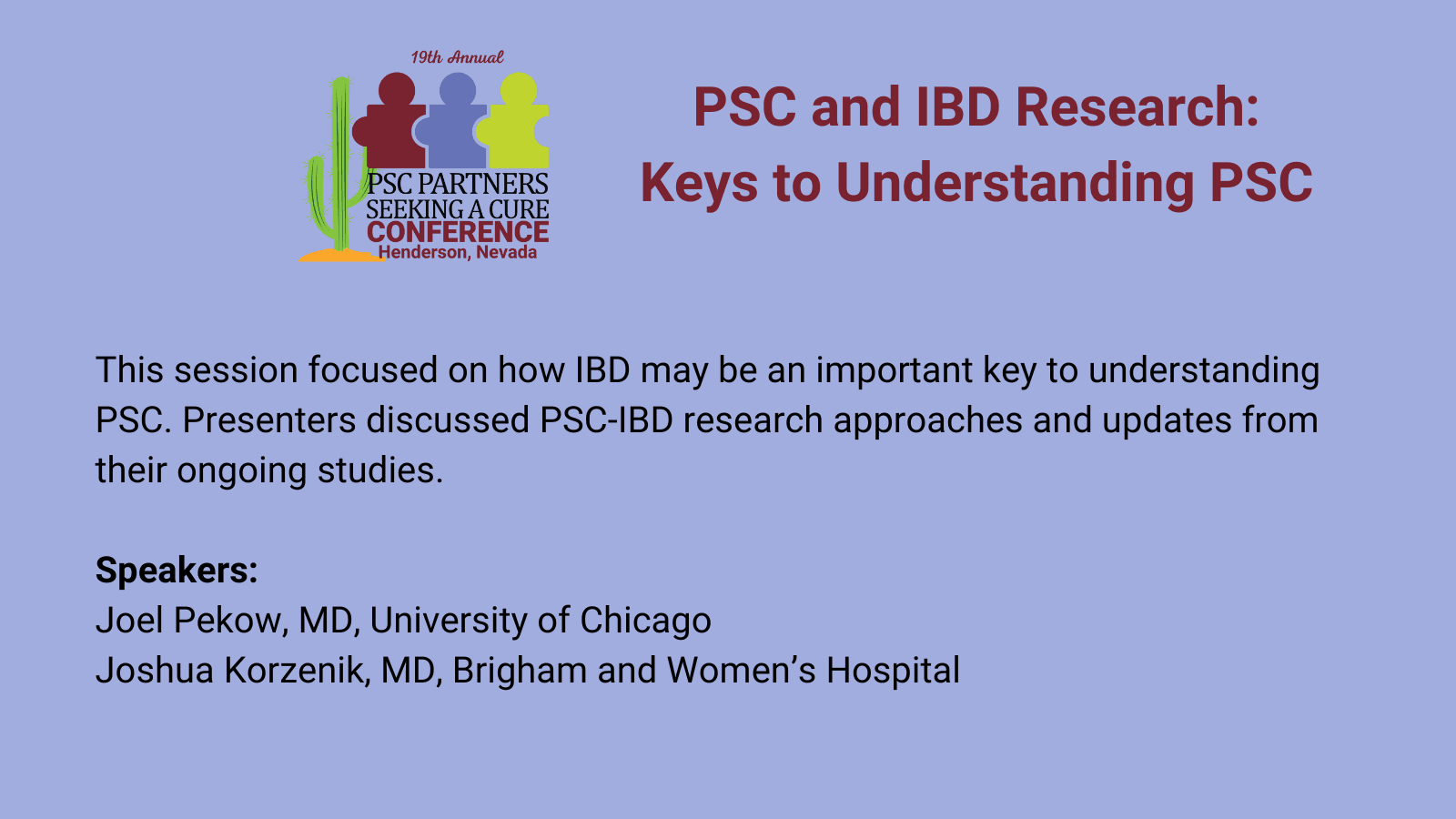 PSC and IBD Research: Keys to Understanding PSC
