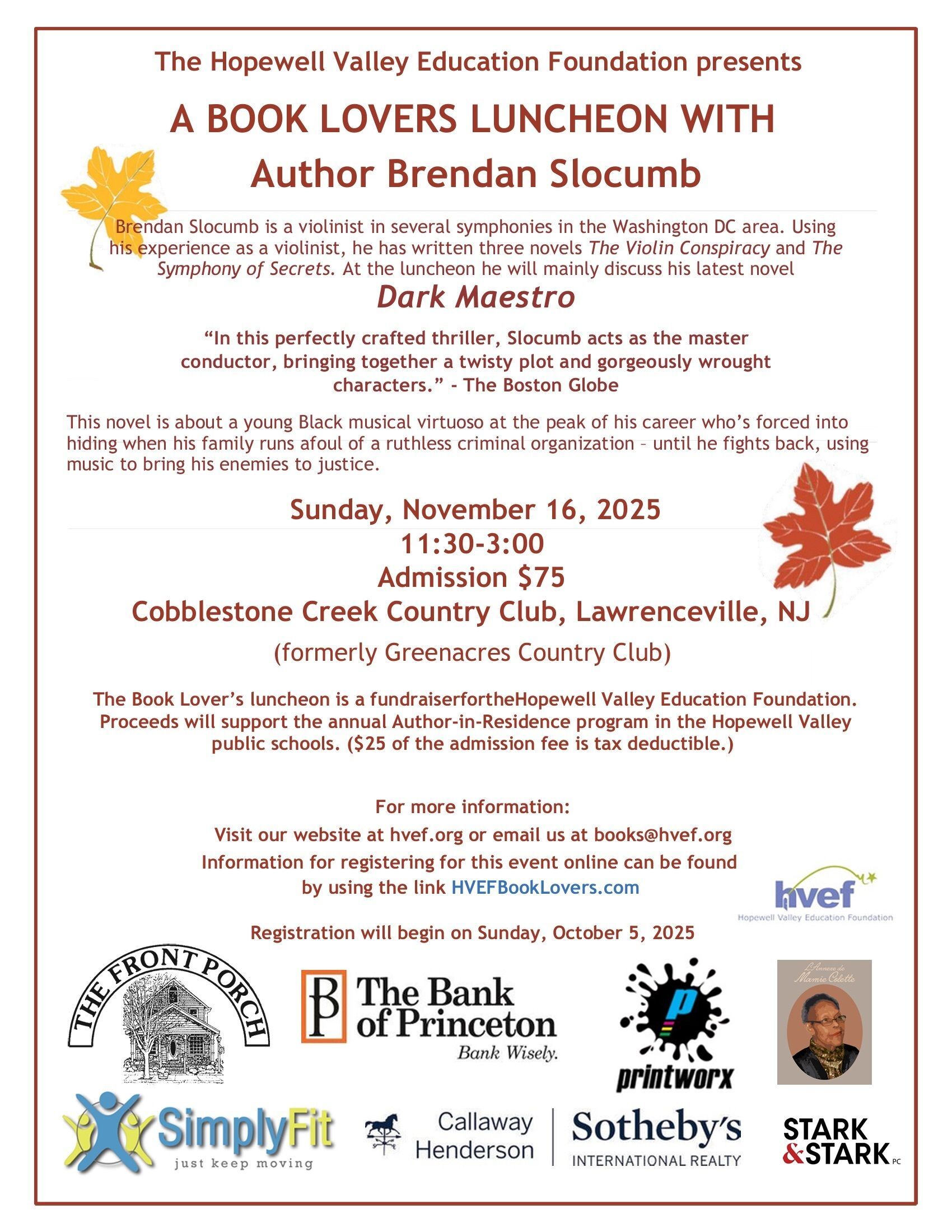 HVEF's Book Lovers Luncheon 2025