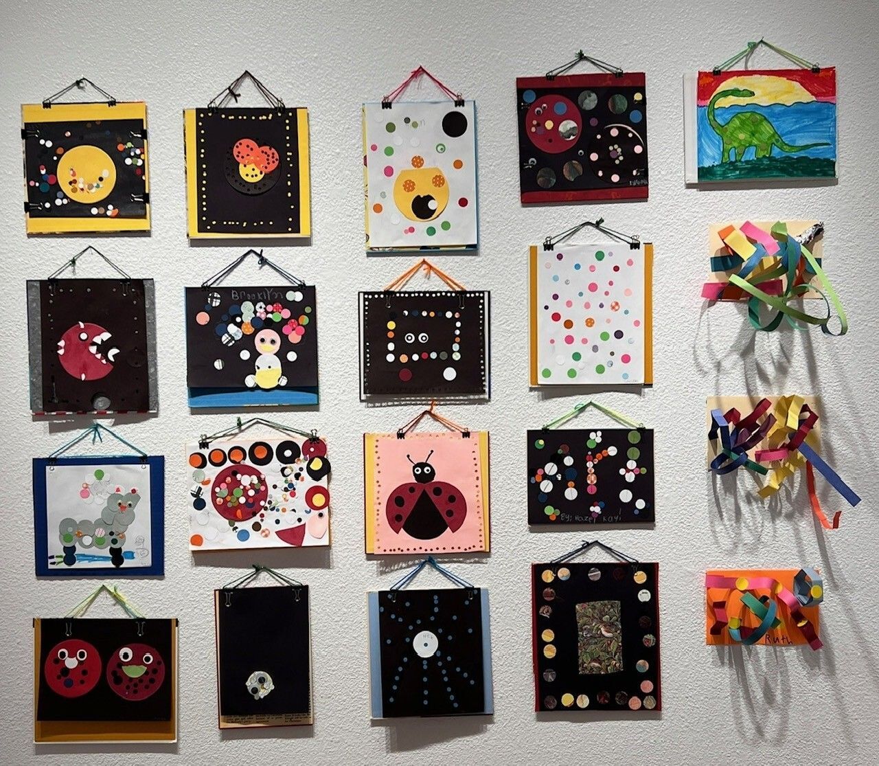 "Dot Collage" - Ms. Cameo's K - 3rd Grade class 