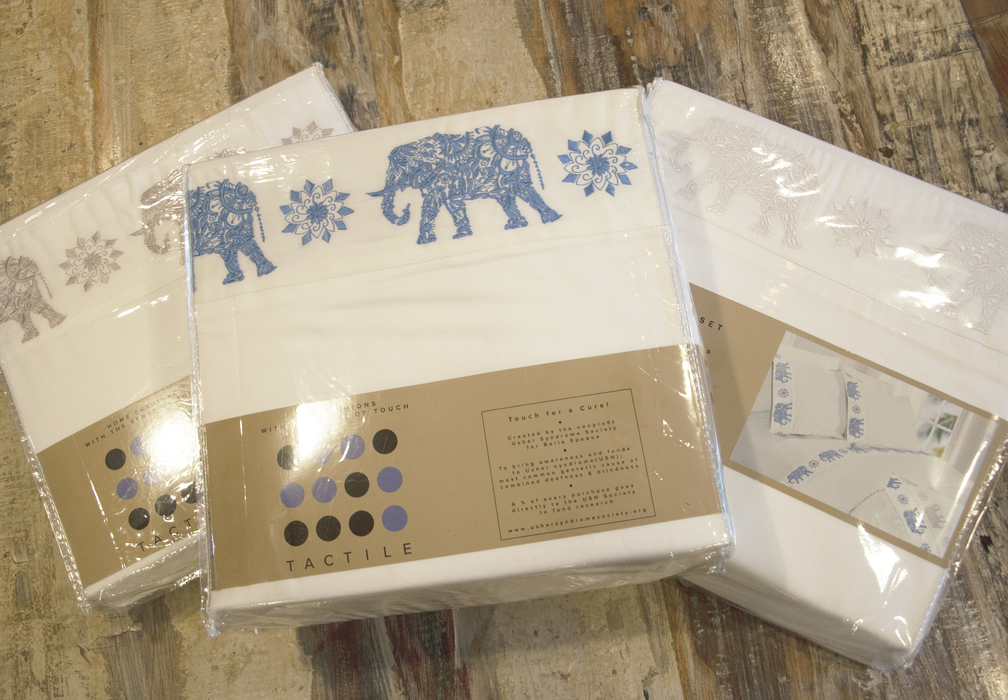 Asian Elephant Embroidered Sheet Set