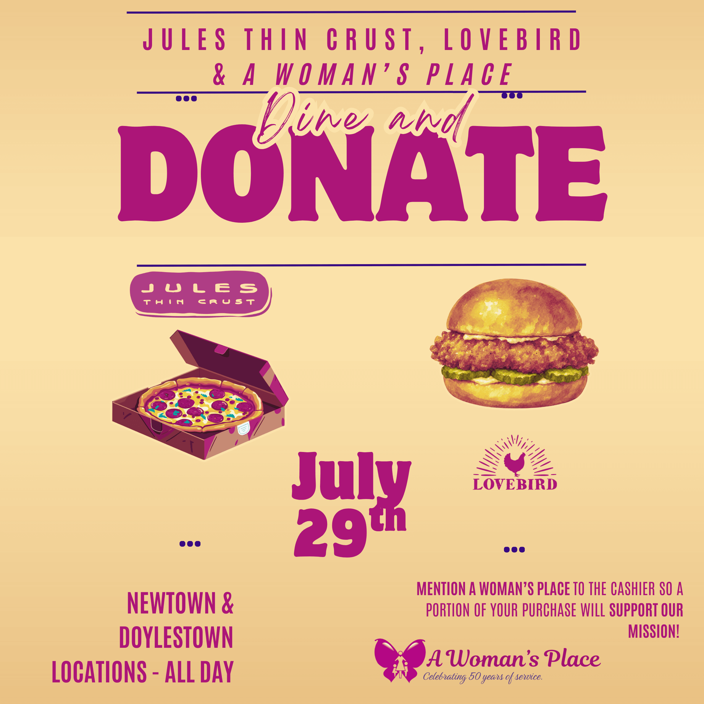 Dine & Donate Opportunity