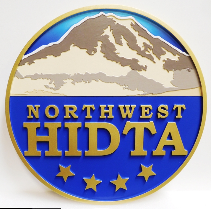 CB5037 - Seal of Northwest HITDA , Multi-level Relief