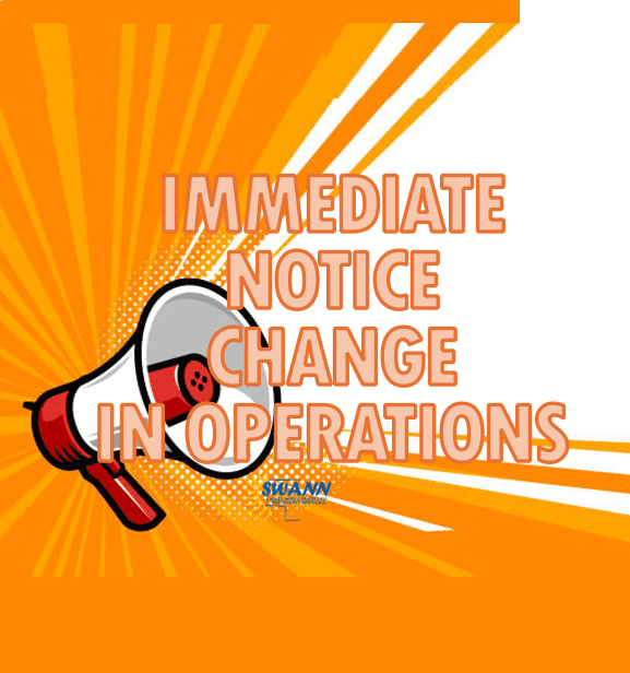 Operations Change Notice