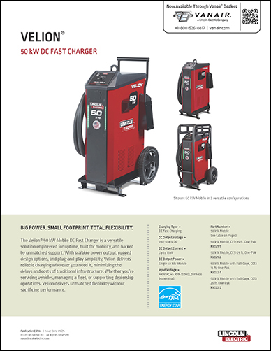 Velion 50kW Spec Sheet