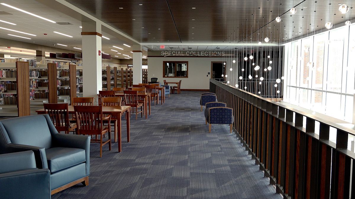 upstairs reading area