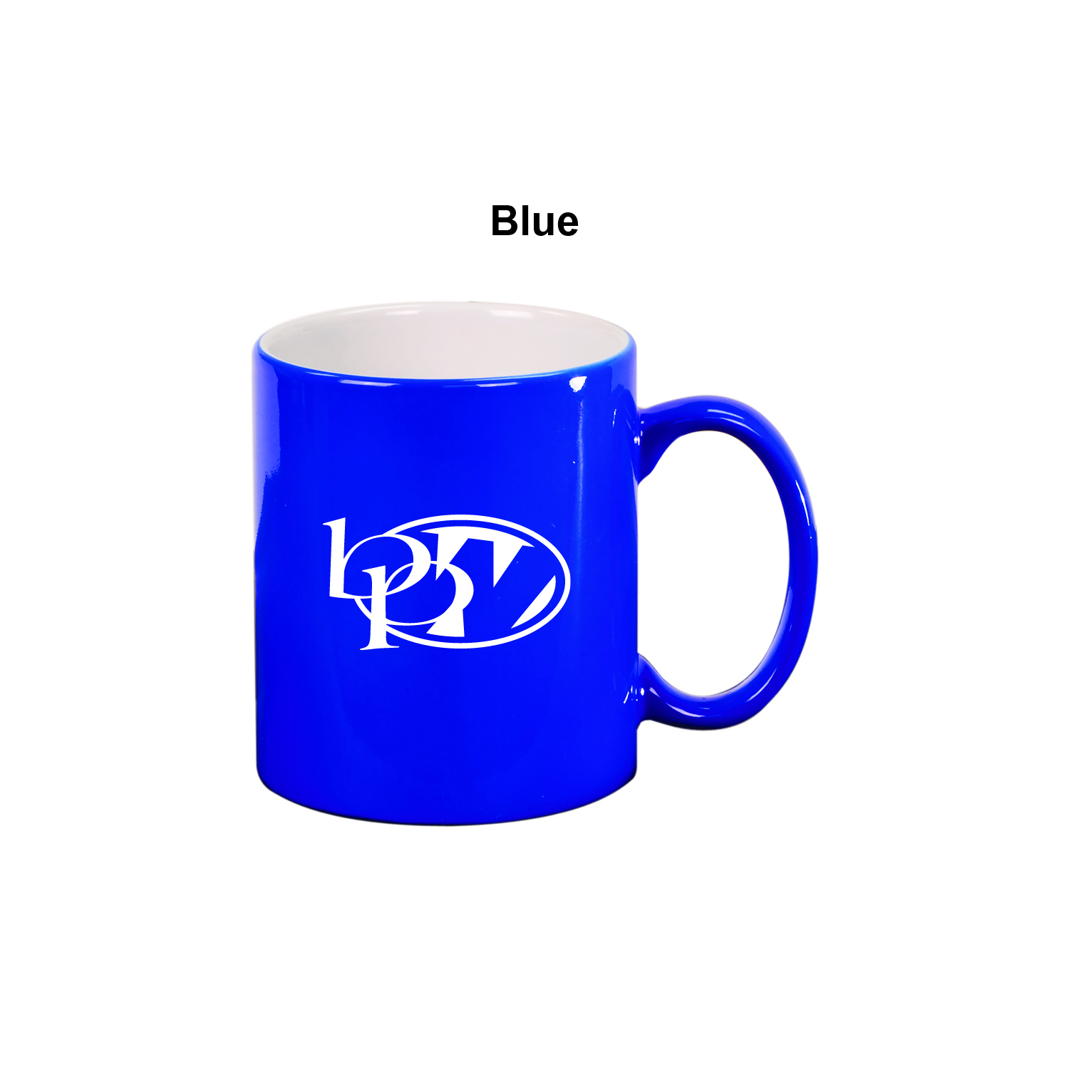 11 oz. Blue Ceramic Round LazerMug