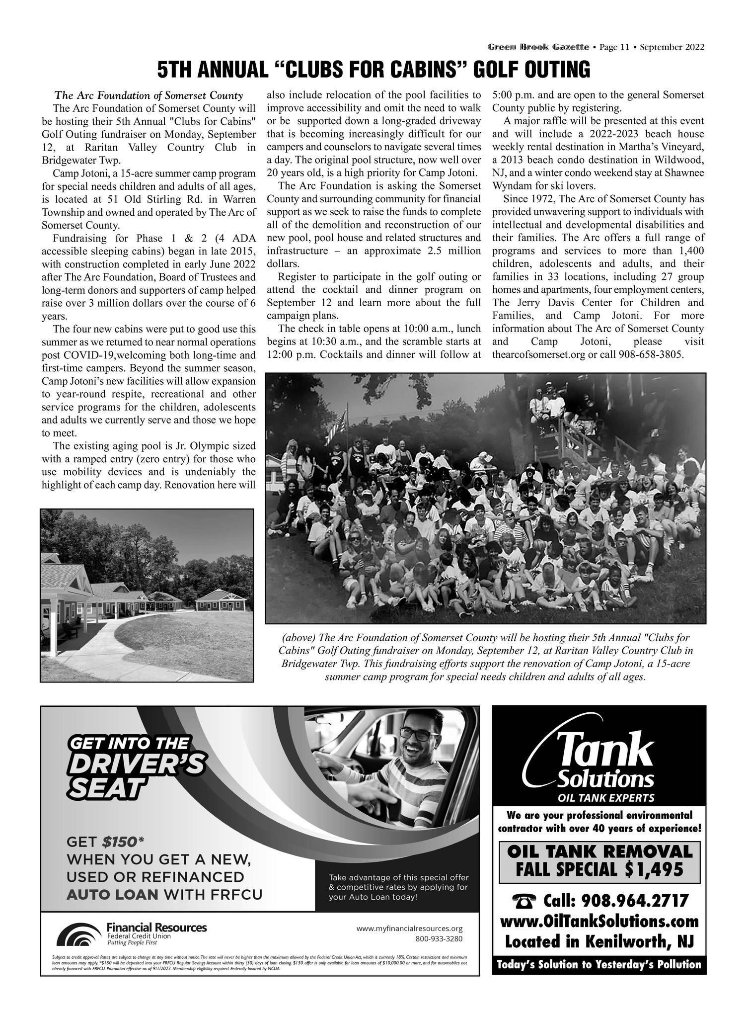 Clubs for Cabins Featured in The Green Brook Gazette