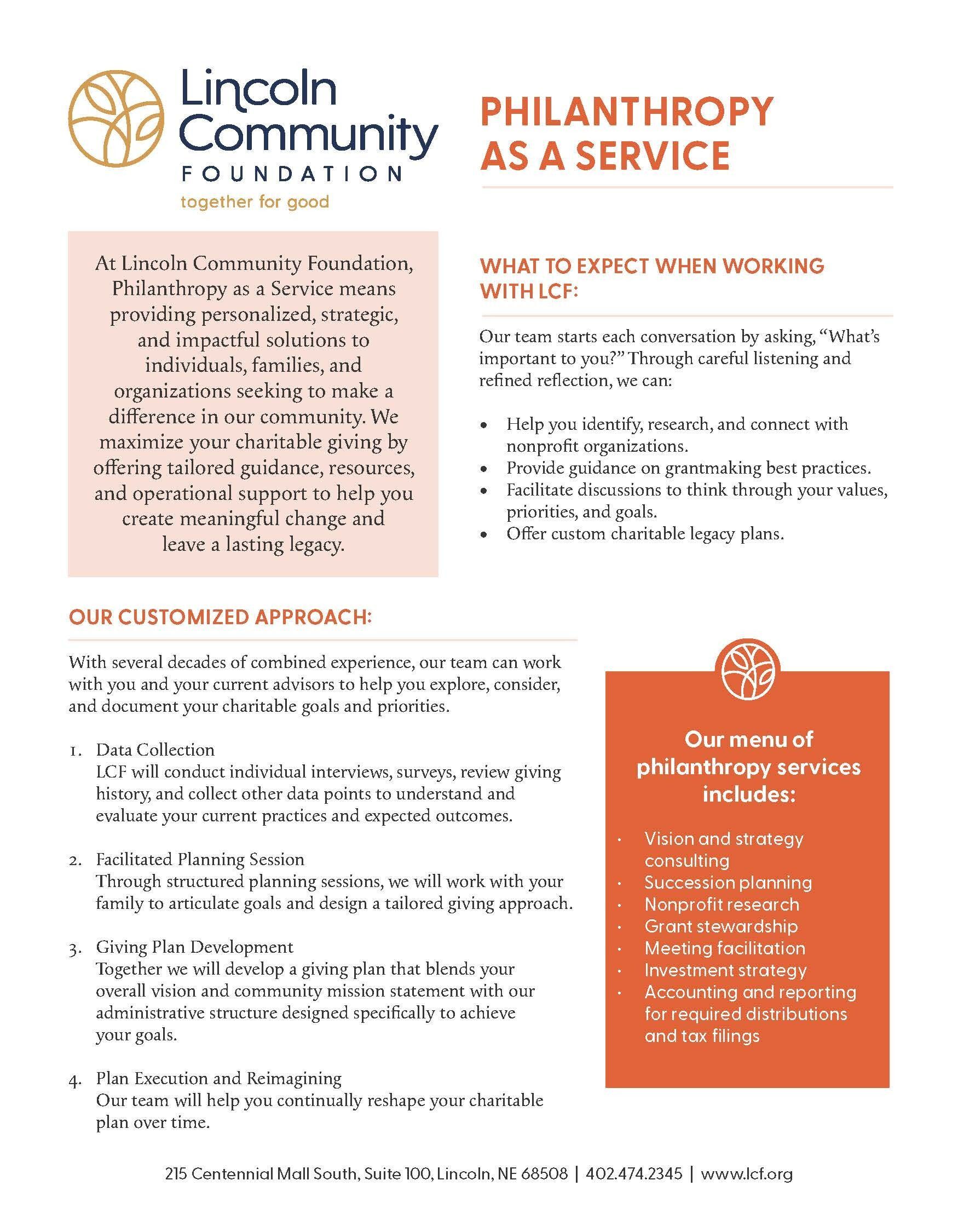 Philanthropy as a Service