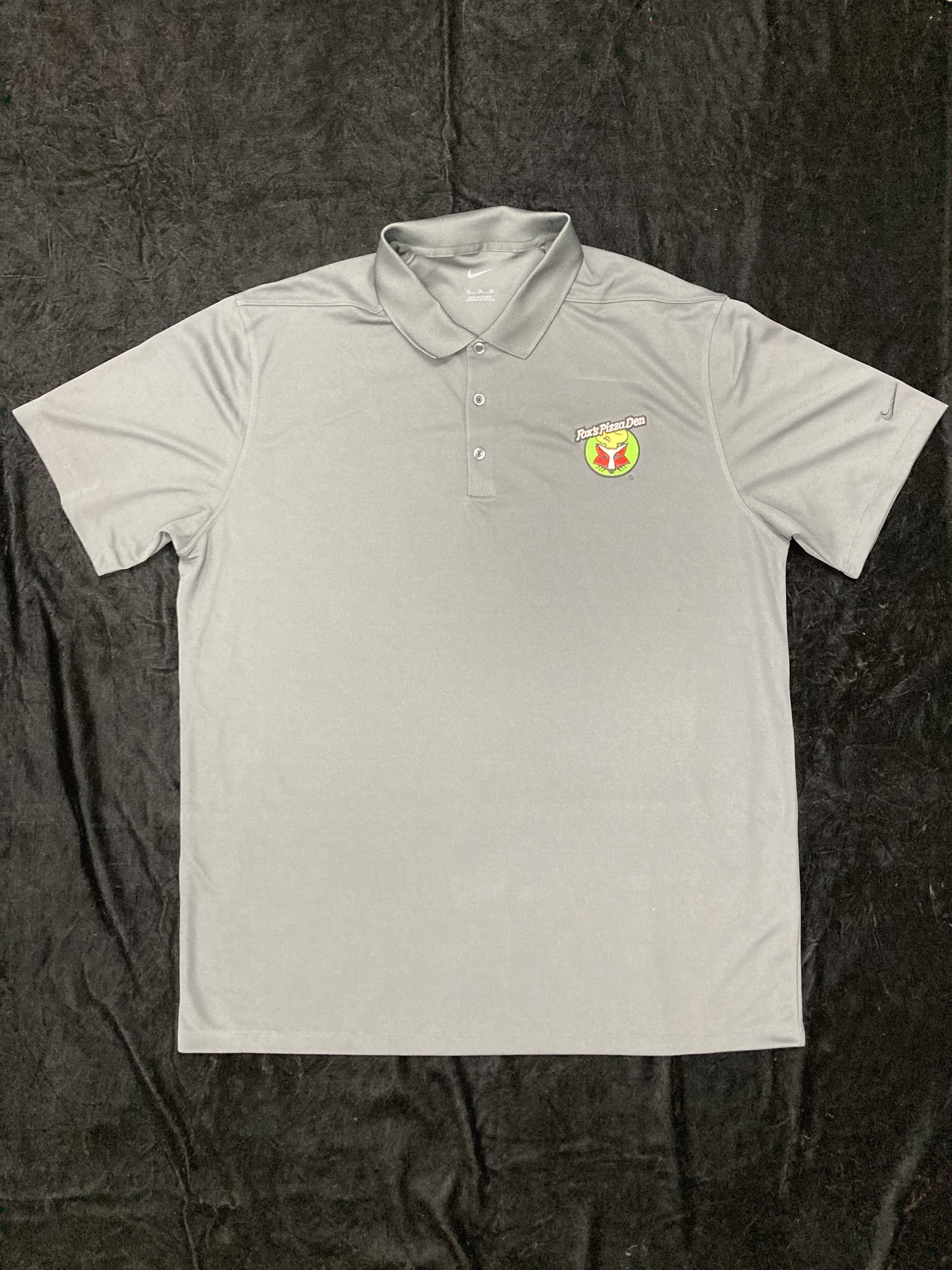 SALE Fox's Logo - XL Grey Moisture-Wicking Nike Polo