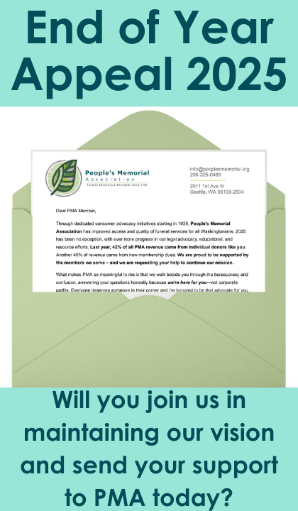 PMA sends this annual appeal letter to as many PMA Members as we can to inform them of our work and ask for their donations to sustain our work.