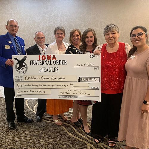 Iowa State Fraternal Order of Eagles Gifts CCC Nearly $125,000