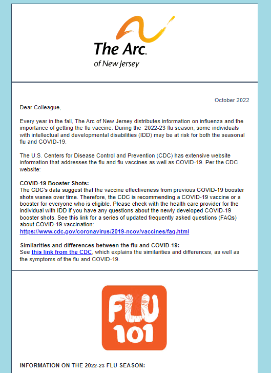 Important information from the CDC on both the 2022-23 flu season and COVID-19 boosters