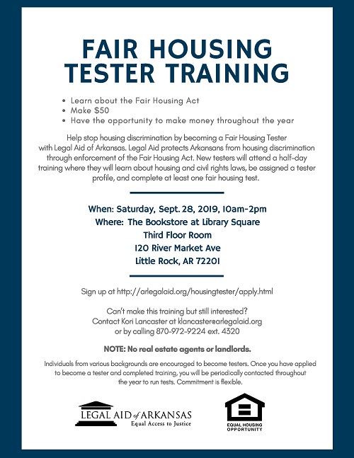 Fair Housing Tester Training - Little Rock