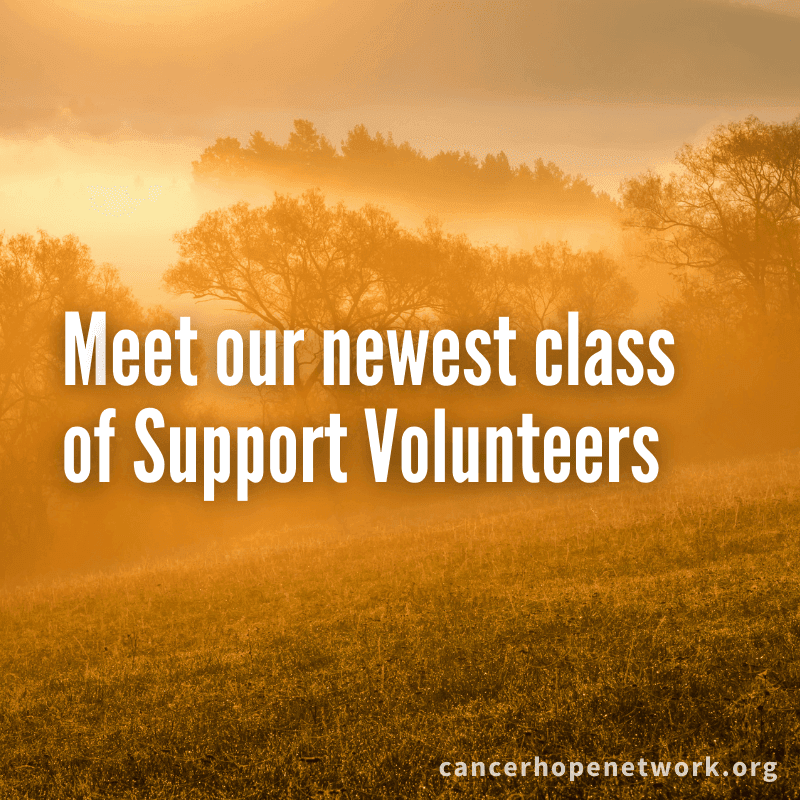 Meet our newest class of Support Volunteers