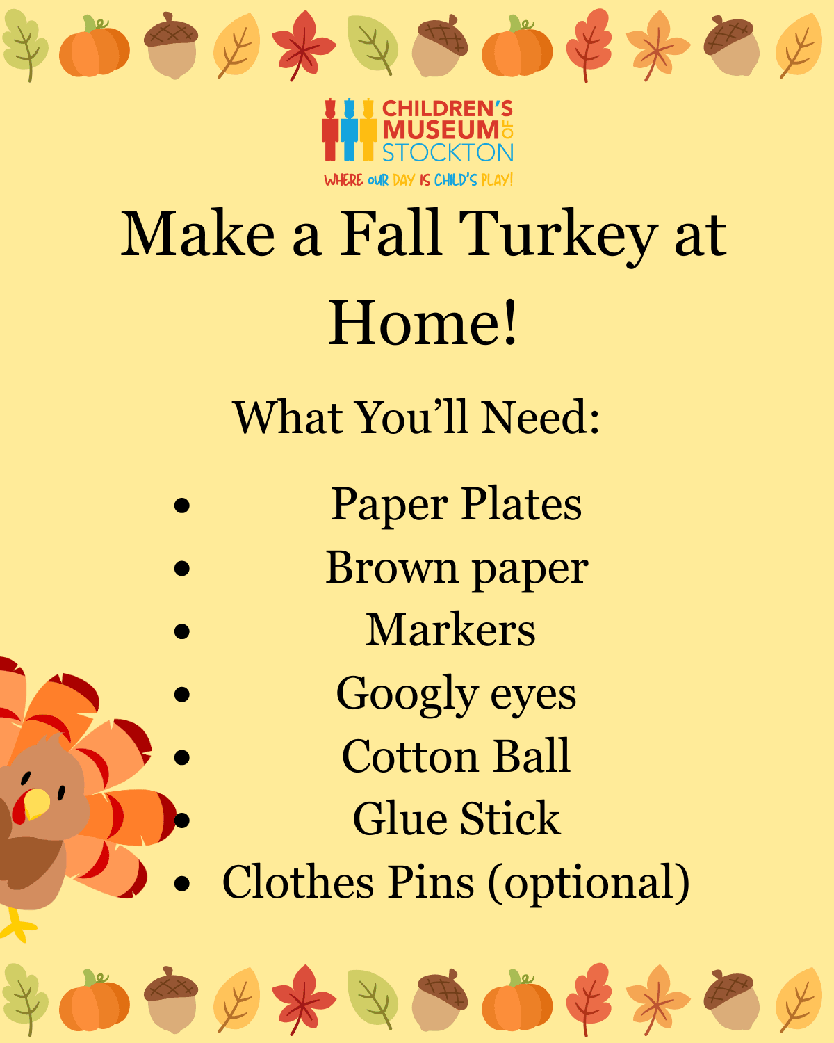 Fall Turkey Materials