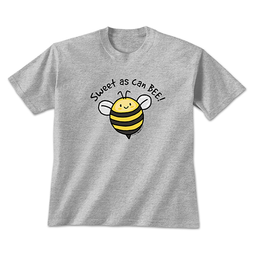Sweet as Can Bee Grey Youth T-shirt