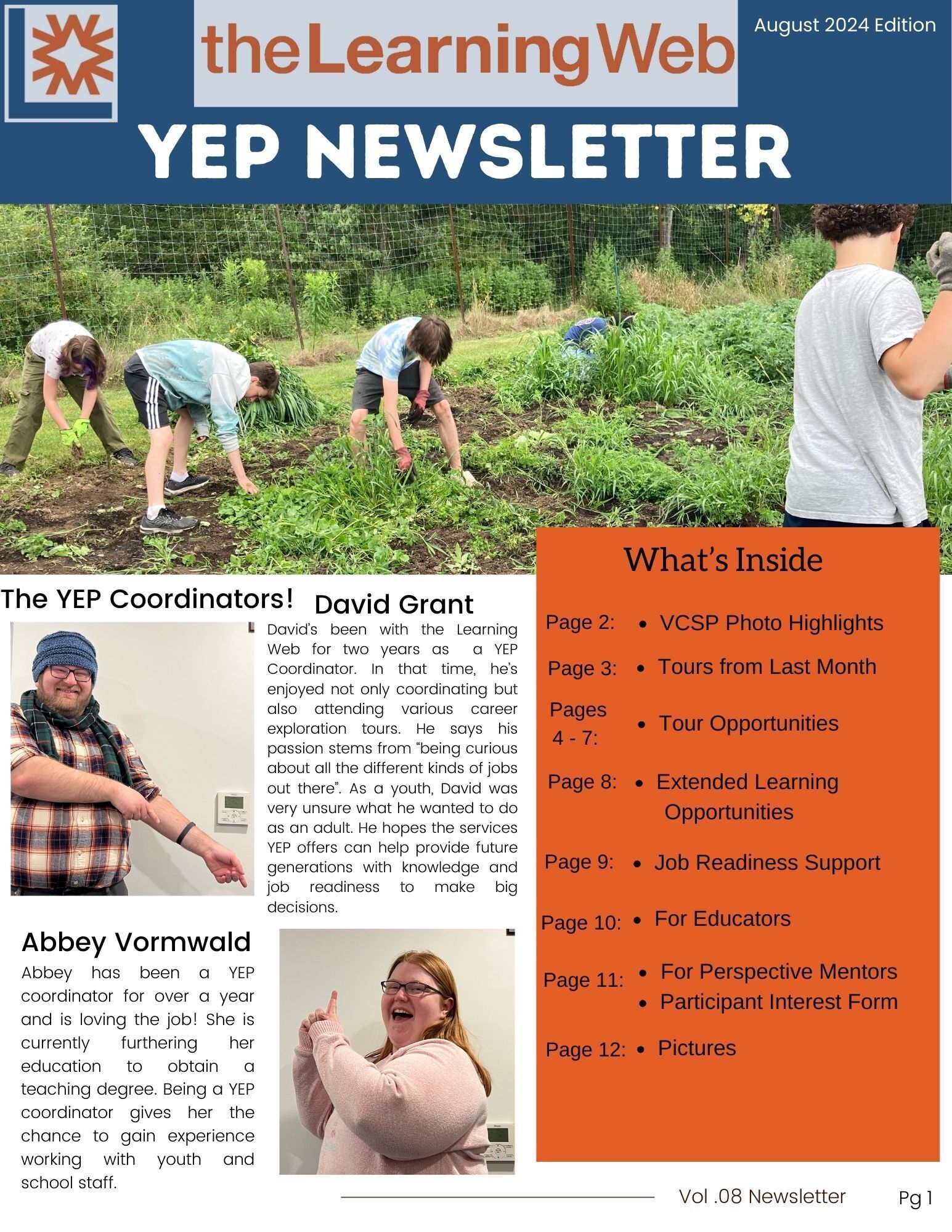 August YEP Newsletter