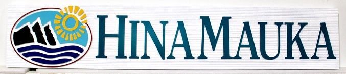 B11172A - Carved and Sandblasted HDU Sign for "Hina Mauka"