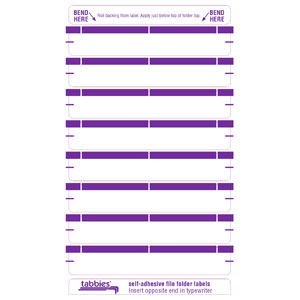 59443 - Purple Color Bar Name Labels