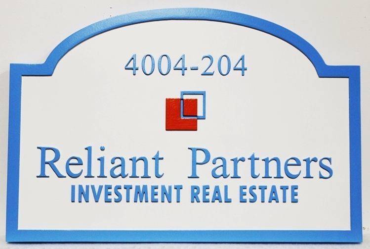 C12330 - Caved 2.5-D HDU  Sign for "Reliant Partners Investment Real Estate"