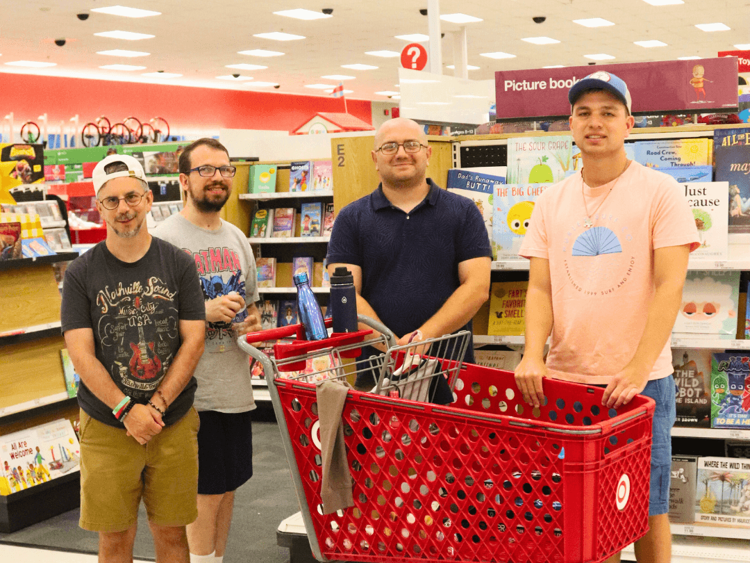 Participants are retail training at Target