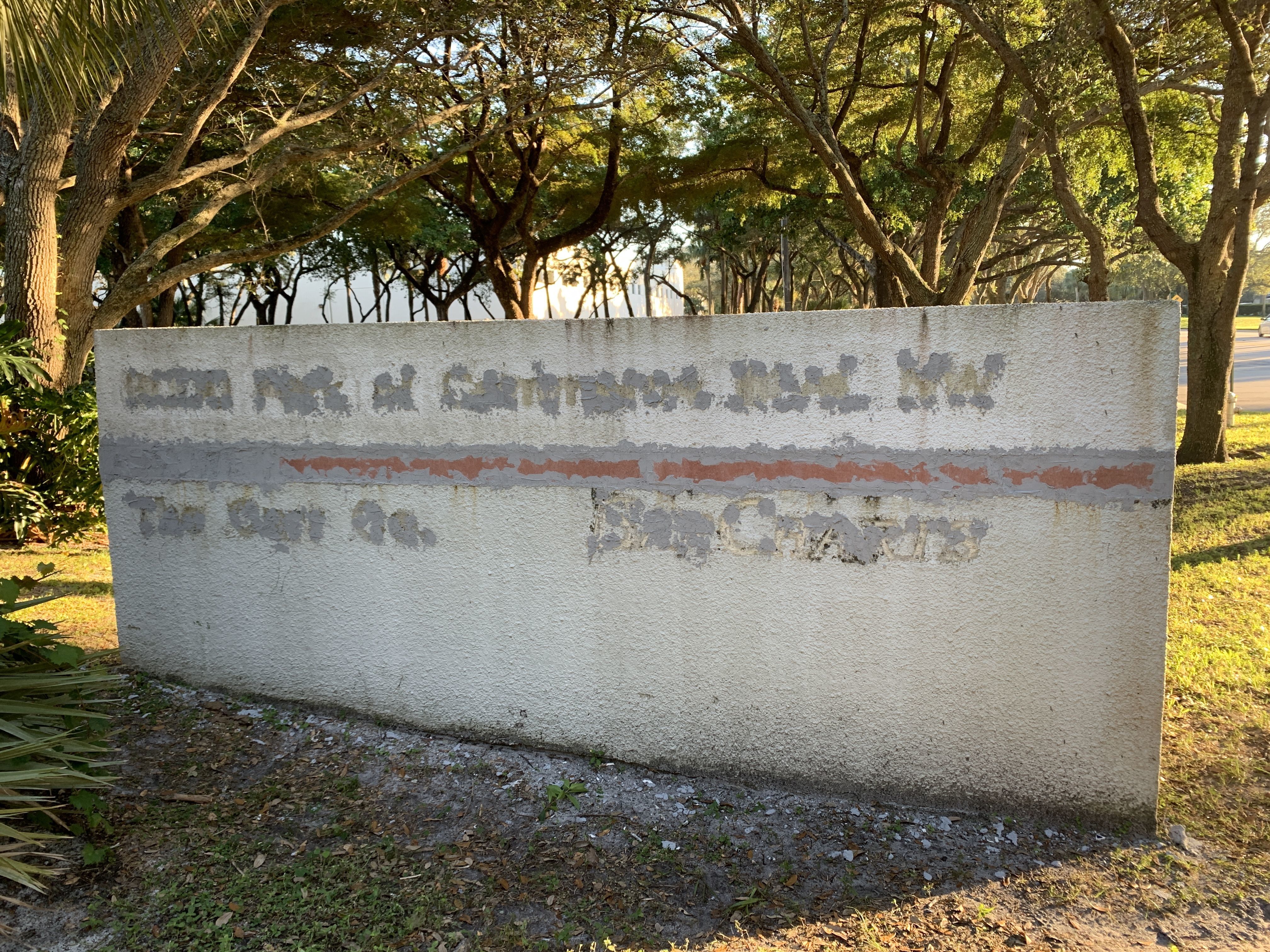 Monument Sign Refurbish