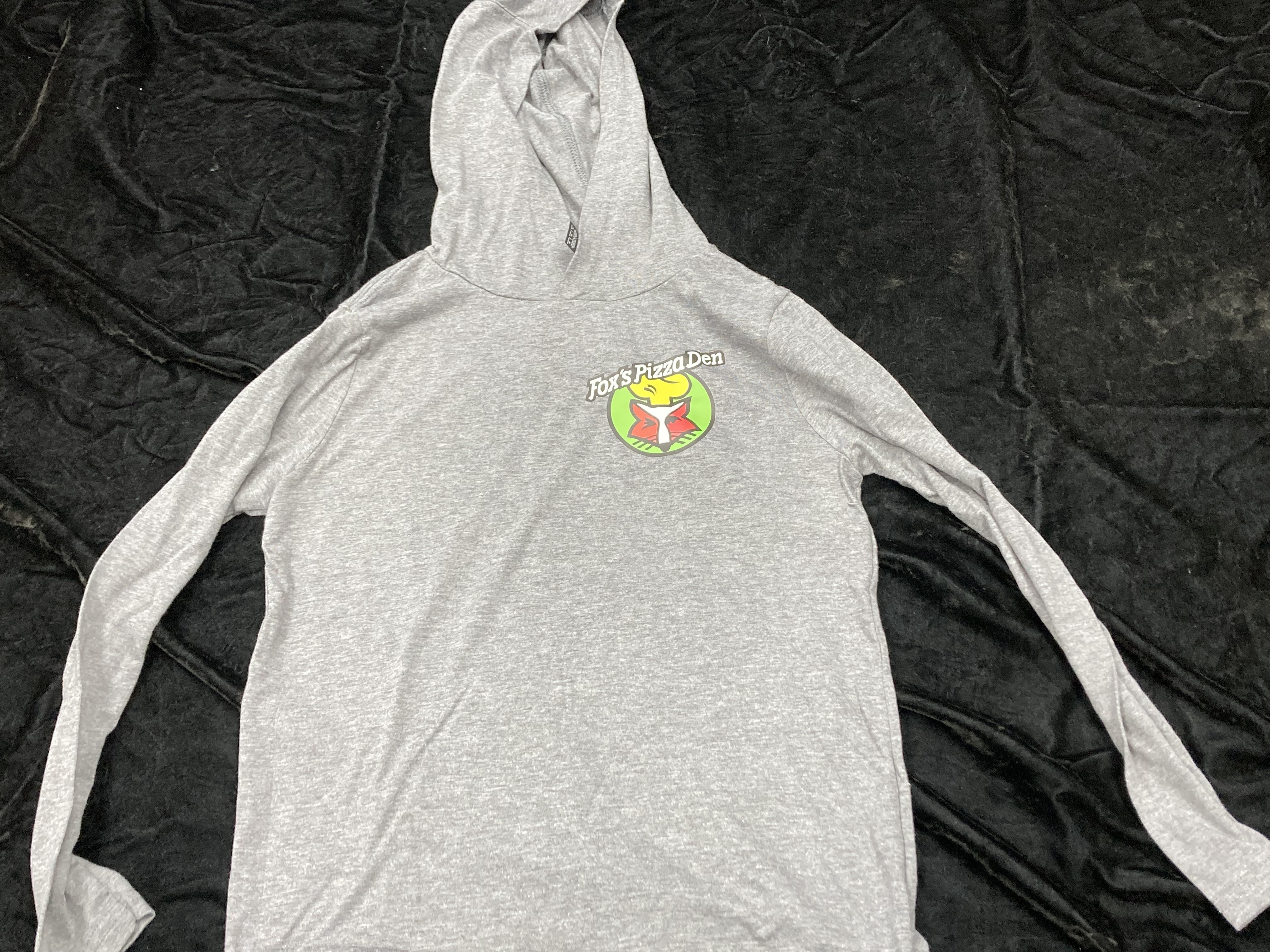 SALE Fox's Logo - YOUTH MEDIUM Grey Hoodie