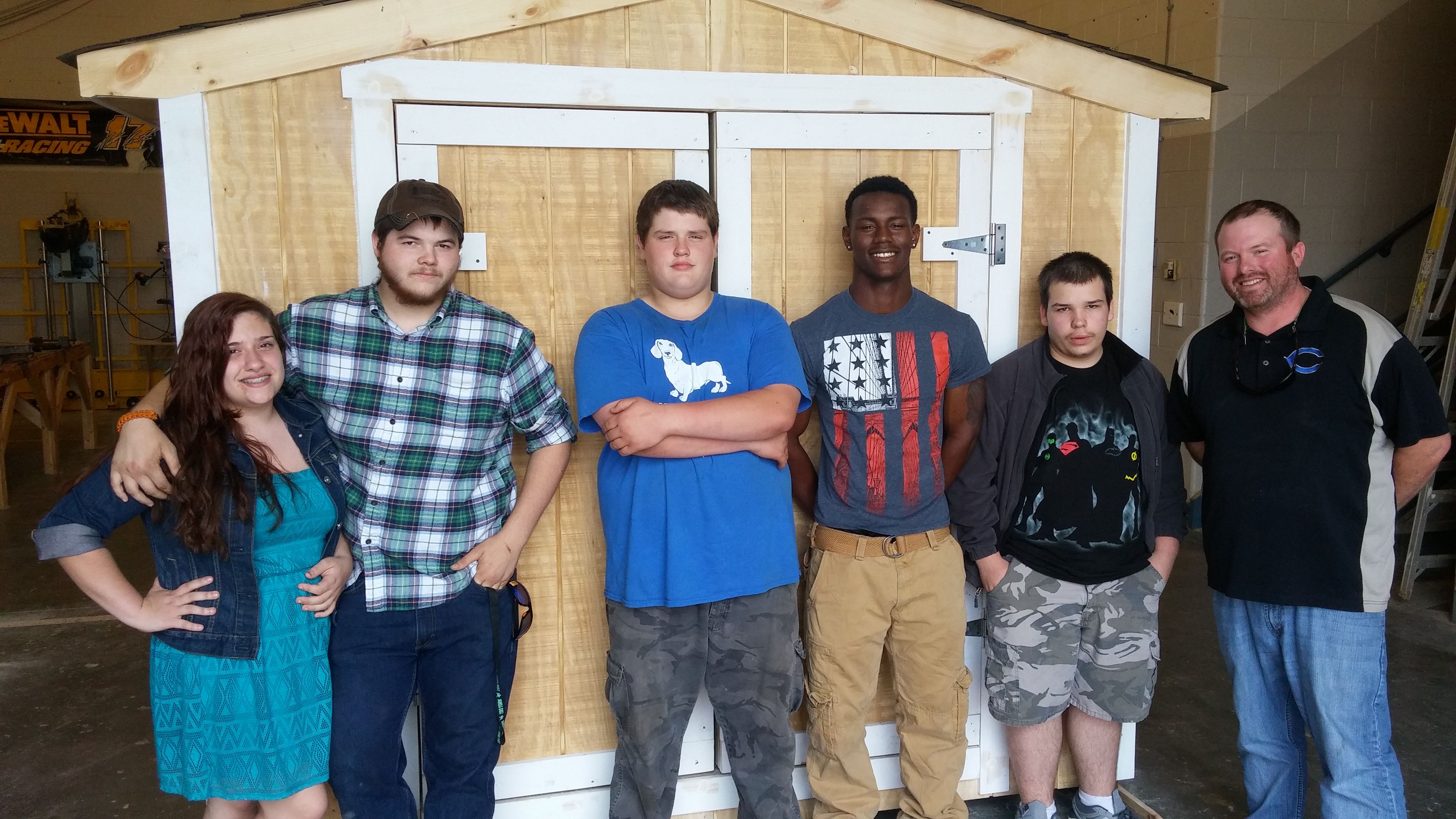 Cumberland students build shed