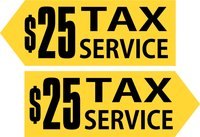 Tax Service (Pointer Sign)