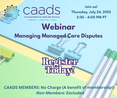 CAADS Webinar July 24, 2025 announcement