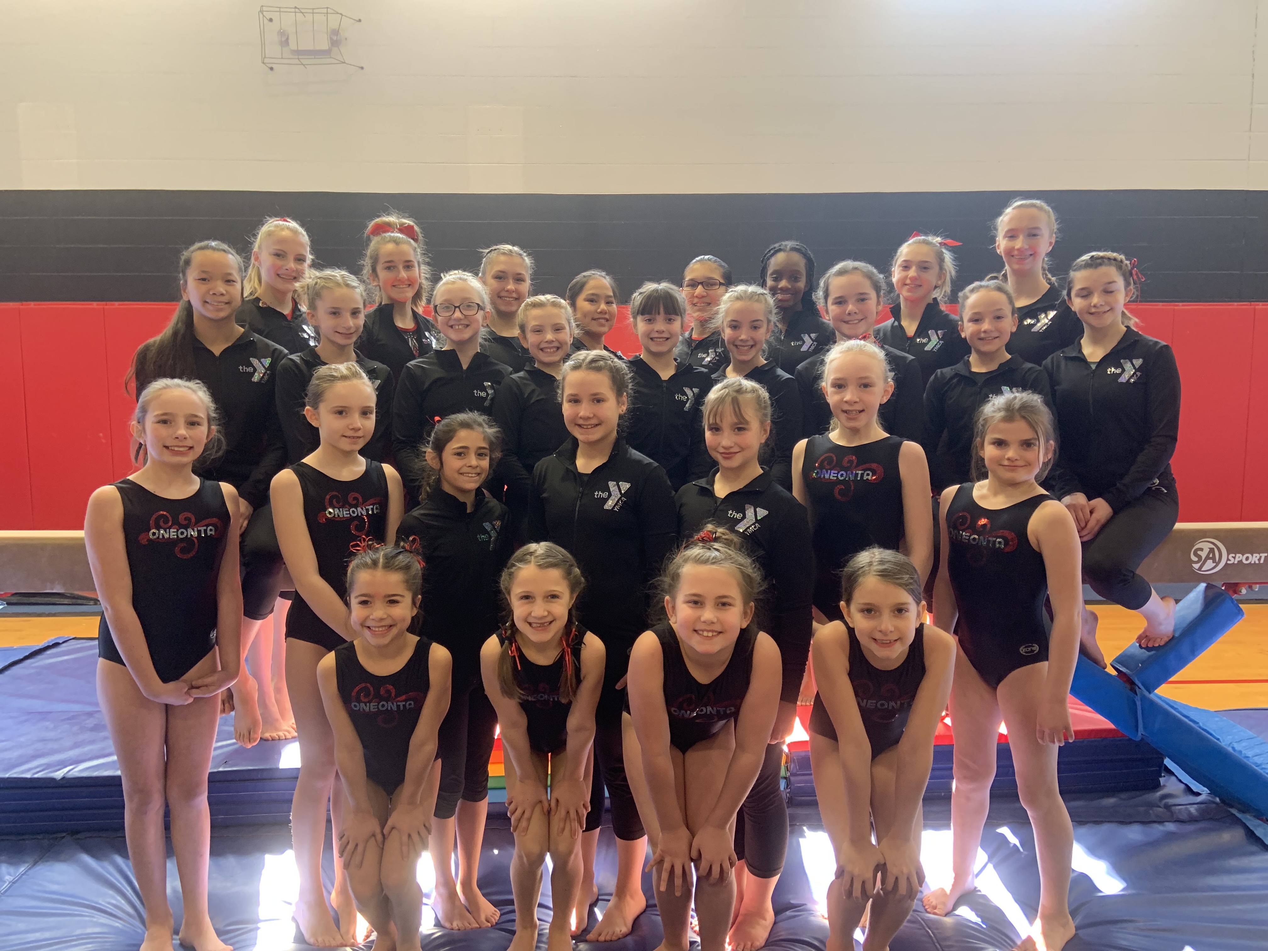 Gymnastics Team at the Oneonta Family YMCA