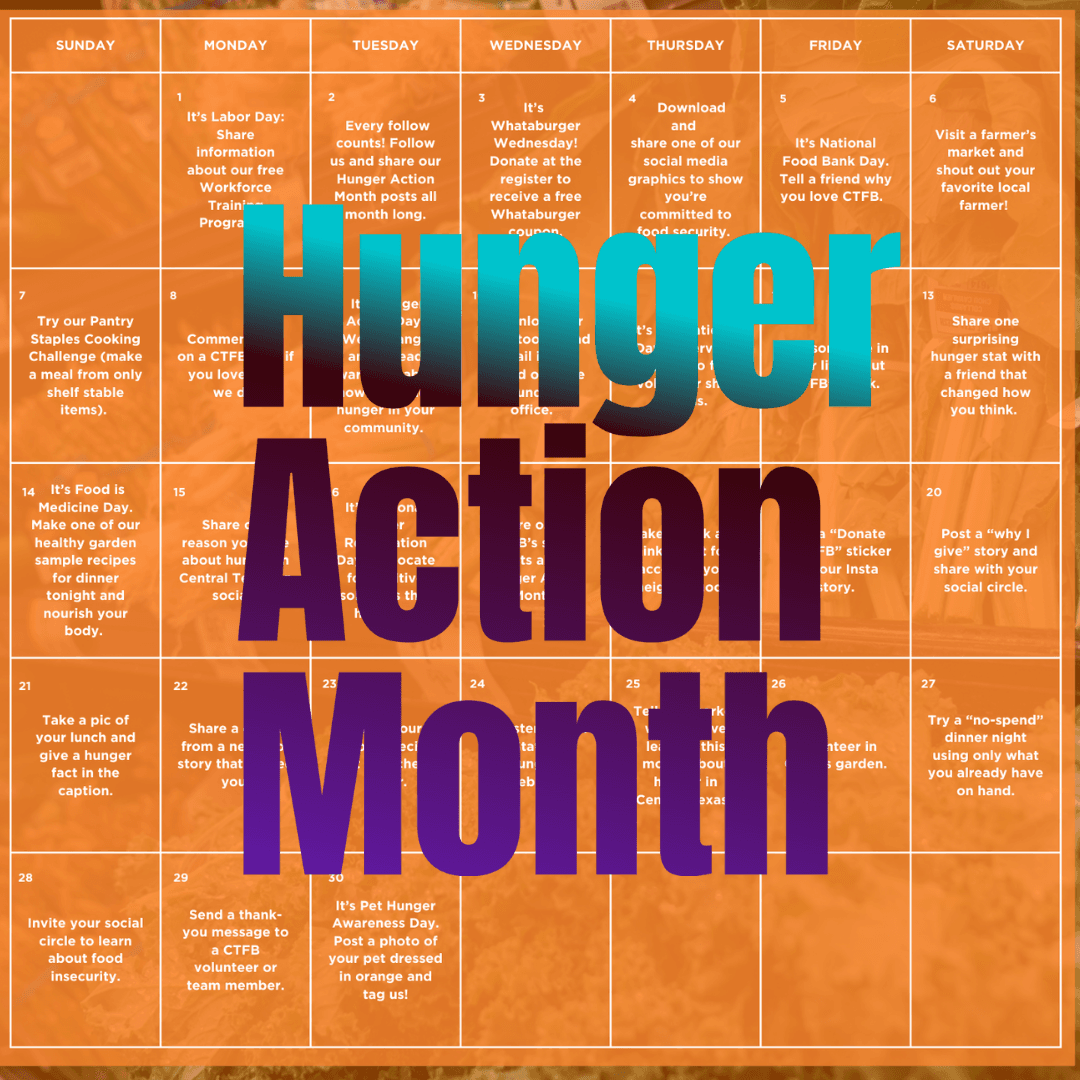September is Hunger Action Month