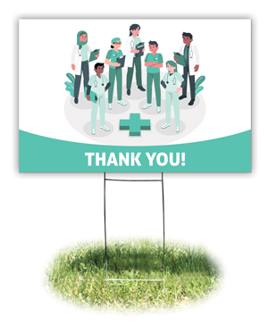 OCP Lawn Sign - Healthcare Thank You