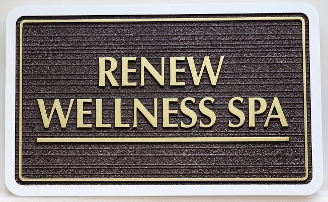 B11219 - Carved and Sandblasted HDU Sign for "Renew Wellness Spa"