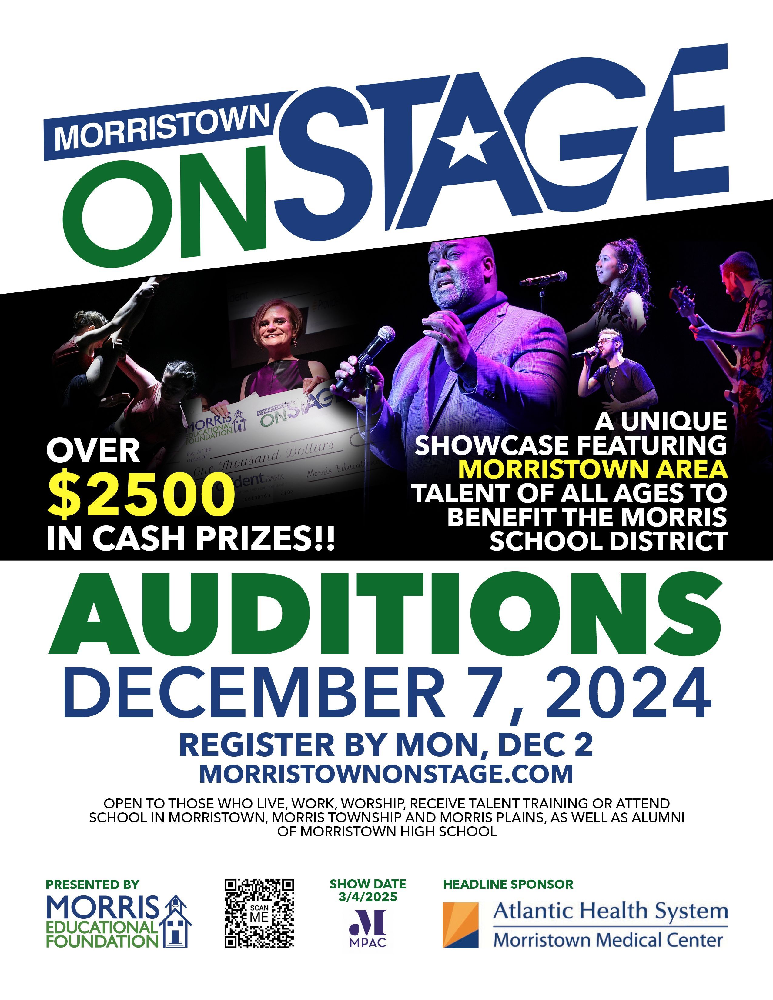 Morristown ONSTAGE Opens Auditions for 2025 Show