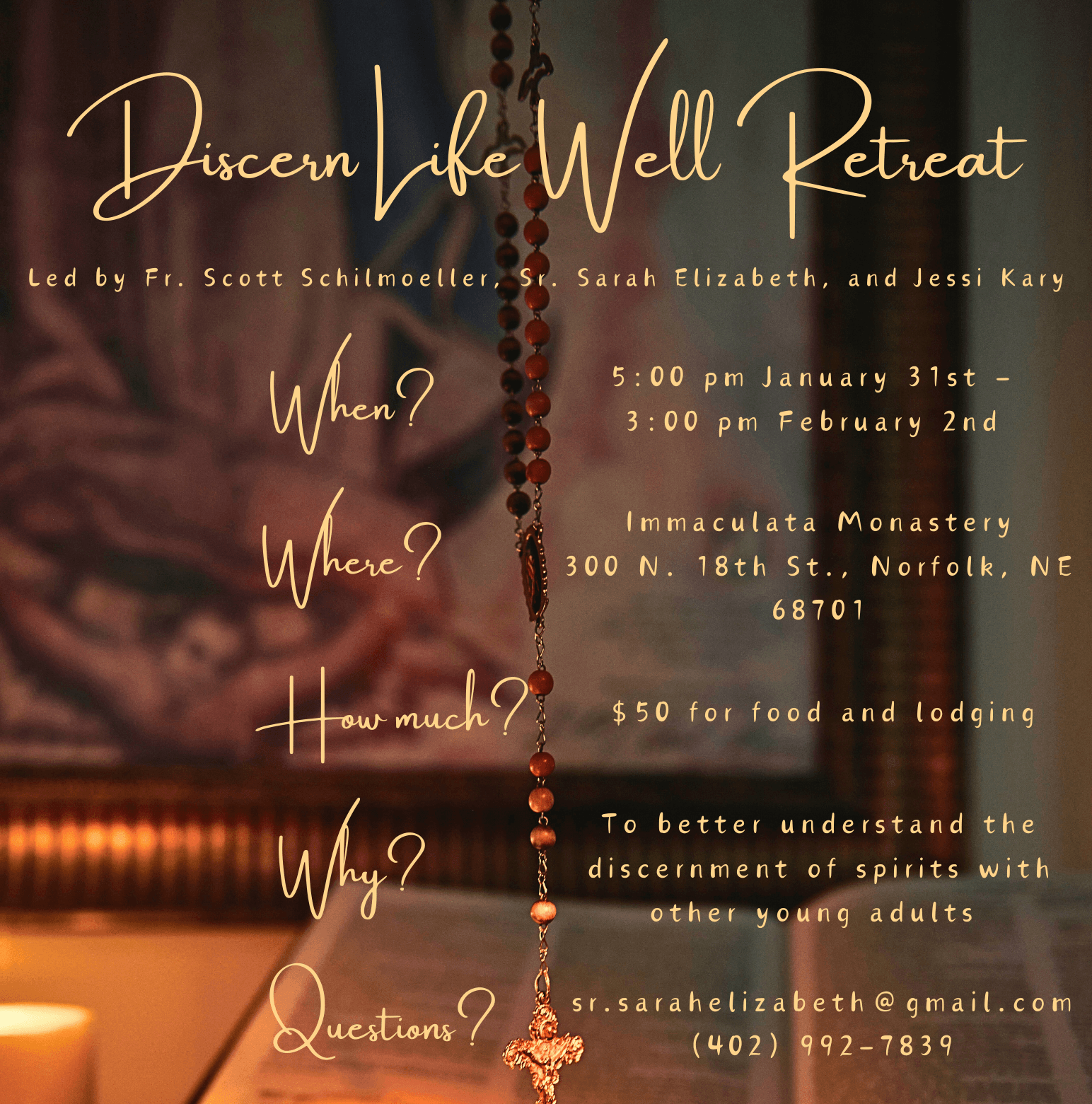 Discern Life Well: Remaining with the Lord Retreat Registration