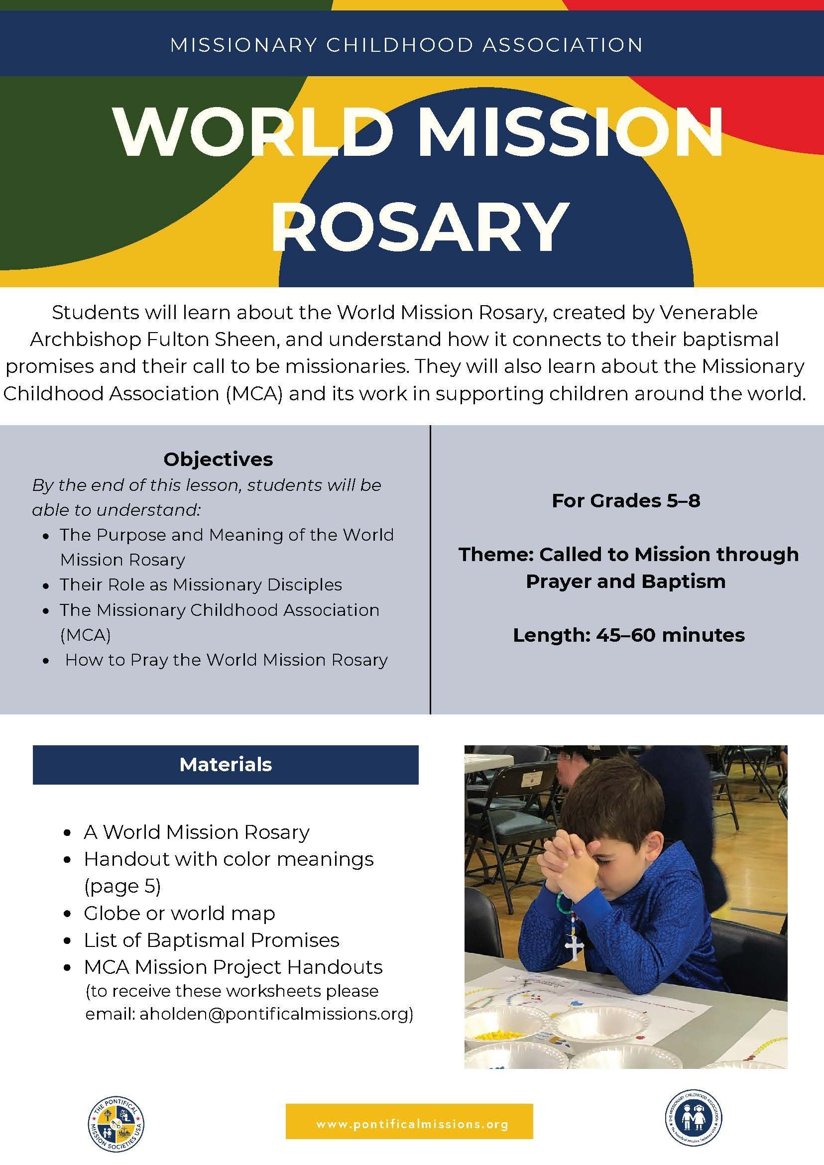 World Mission Rosary Lesson Plan